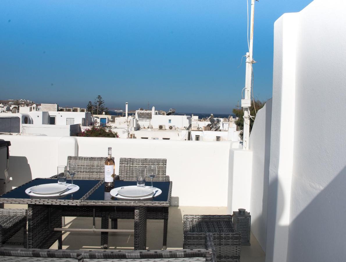 Apartament Amazing Maisonette With Roof Garden & Bbq Mykonos Town Zewnętrze zdjęcie